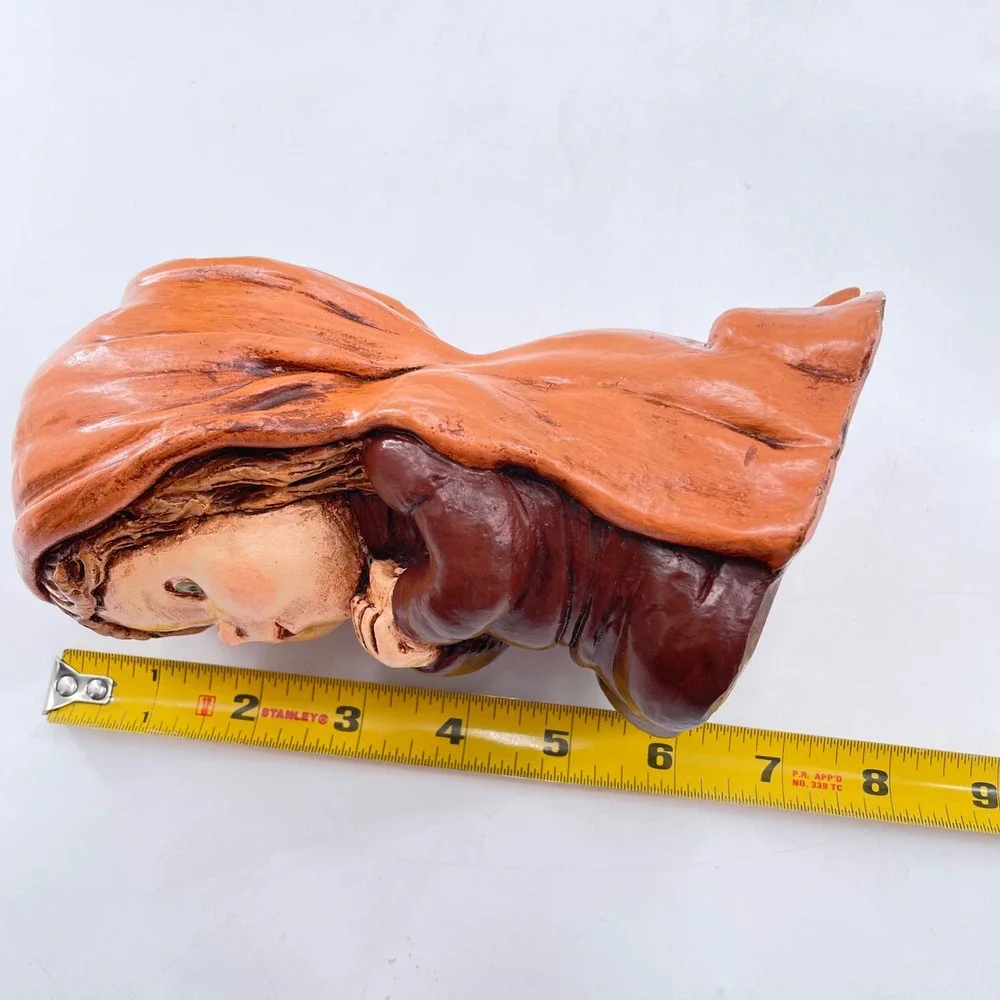 Carol Rardon Christmas Nativity Figure Mary Kneeling Praying Religious 1978